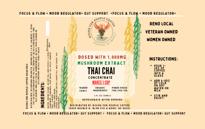 3x2 Mushroom Extract Thai Chai Conc Label - NeoCity Creative - Stickers