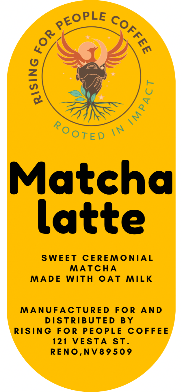 4x2 Matcha Latte Label - NeoCity Creative - Stickers