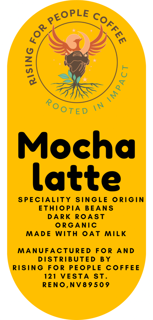 4x2 Mocha Latte Label - NeoCity Creative - Stickers