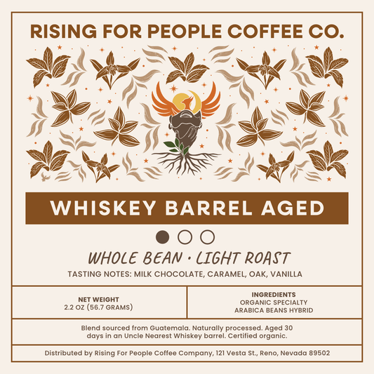 4x4 Whiskey Barrel Aged WB LR Label - NeoCity Creative - Stickers