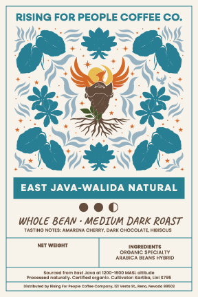 4x6 East Java - Walida Natural WB MBR Label - NeoCity Creative - Stickers