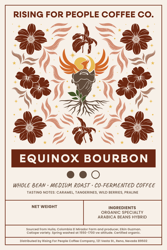 4x6 Equinox Bourbon WB MR Label - NeoCity Creative - Stickers