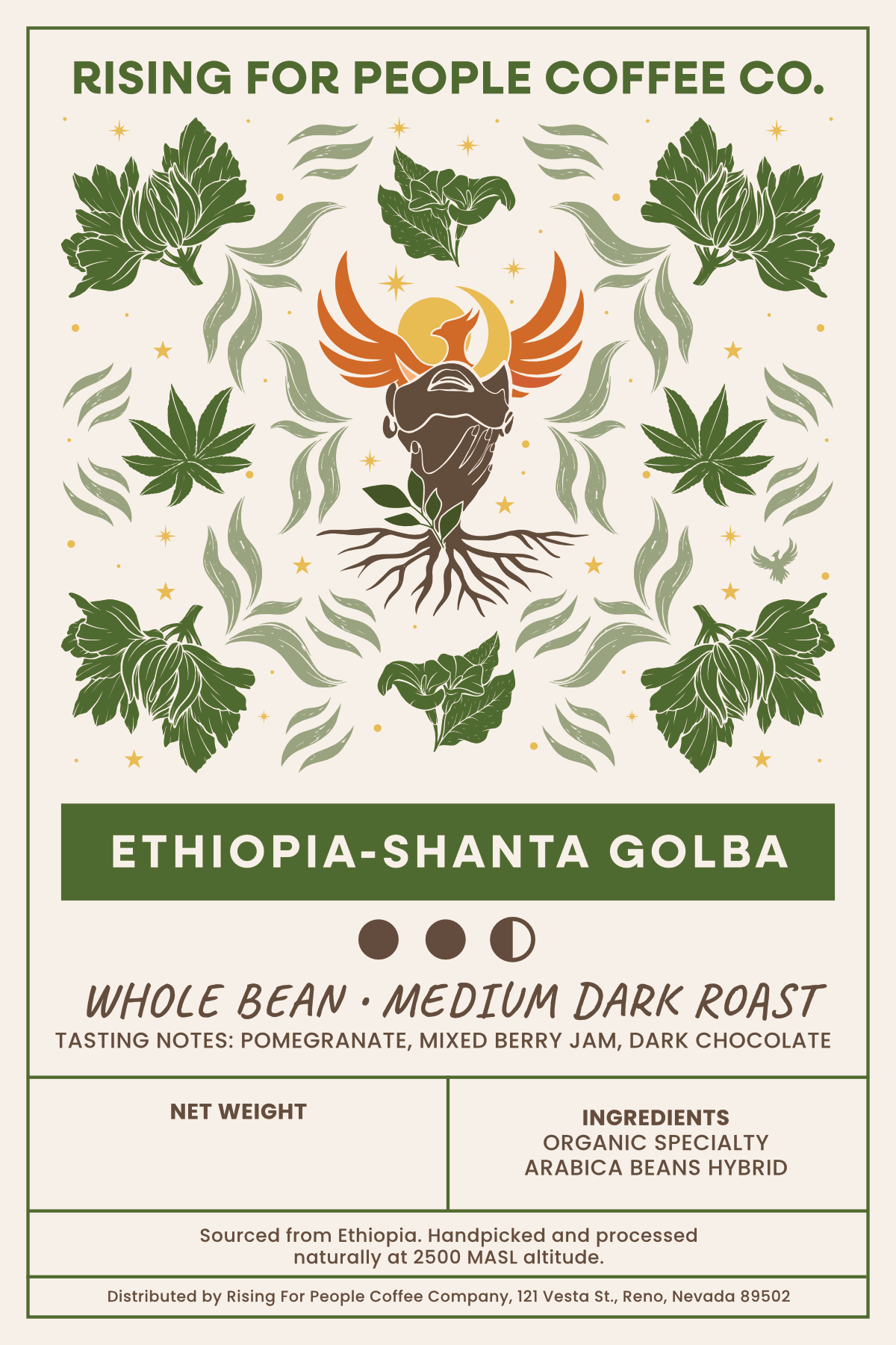 4x6 Ethiopia - Shanta Golba WB MDR Label - NeoCity Creative - Stickers