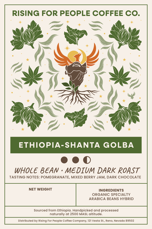 4x6 Ethiopia - Shanta Golba WB MDR Label - NeoCity Creative - Stickers