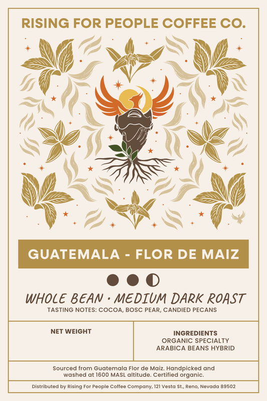 4x6 Guatemala - Flor De Maiz WB MDR Label - NeoCity Creative - Stickers