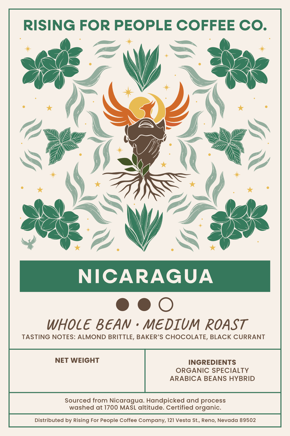 4x6 Nicaragua WB MR Label - NeoCity Creative - Stickers