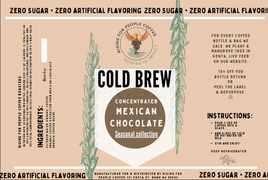 6x4 Mexican Chocolate Zero Sugar Conc Label - NeoCity Creative - Stickers