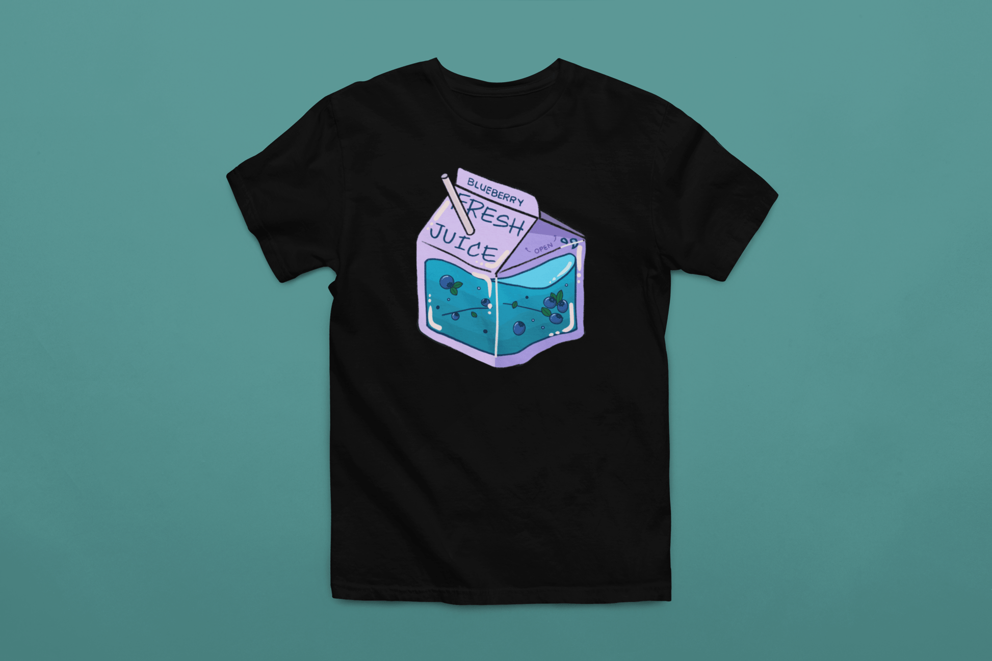 Blueberry Juice Box T-Shirt - NeoCity Creative - Shirt