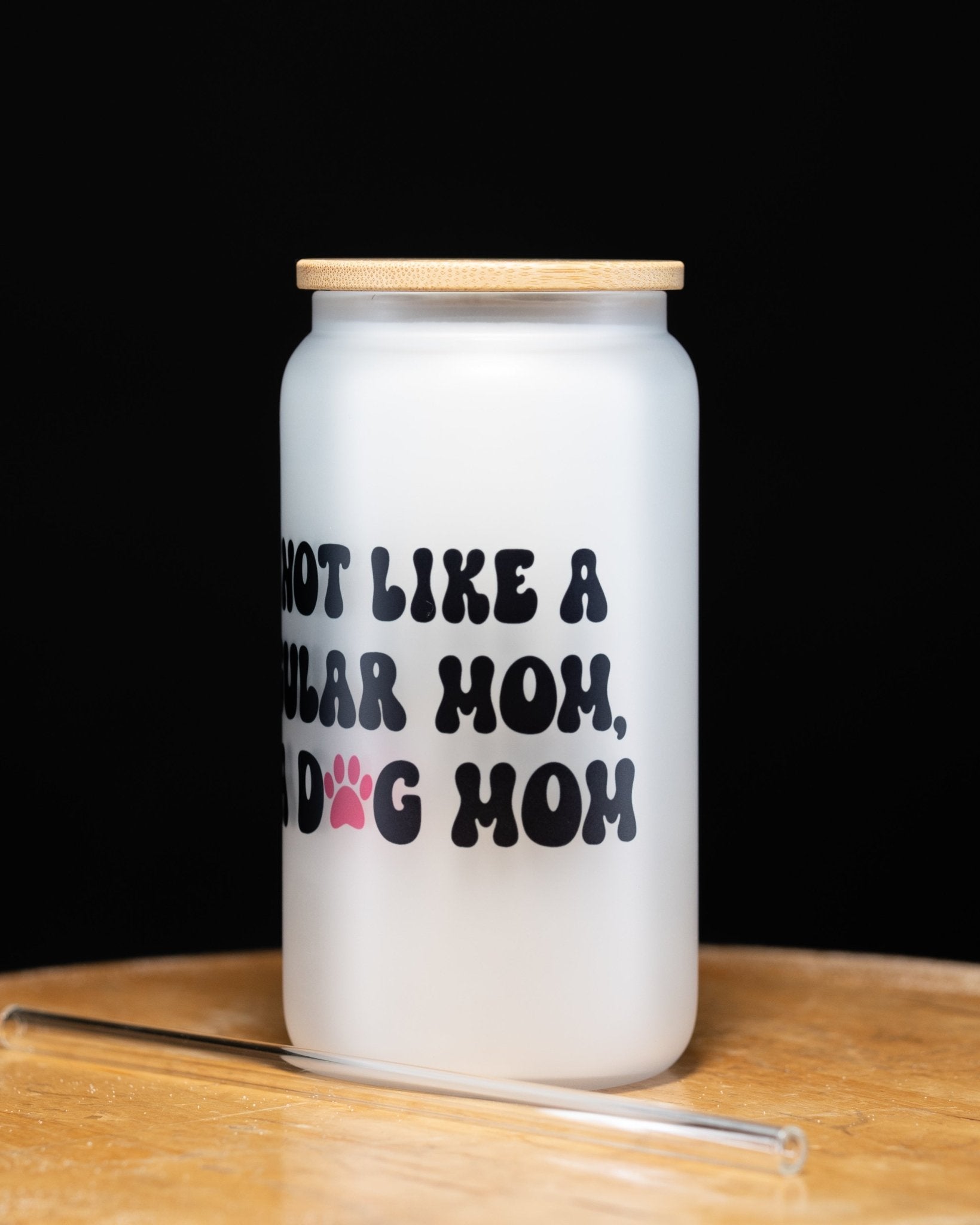 Dog Mom Glass Tumbler - NeoCity Creative - Glass Tumbler