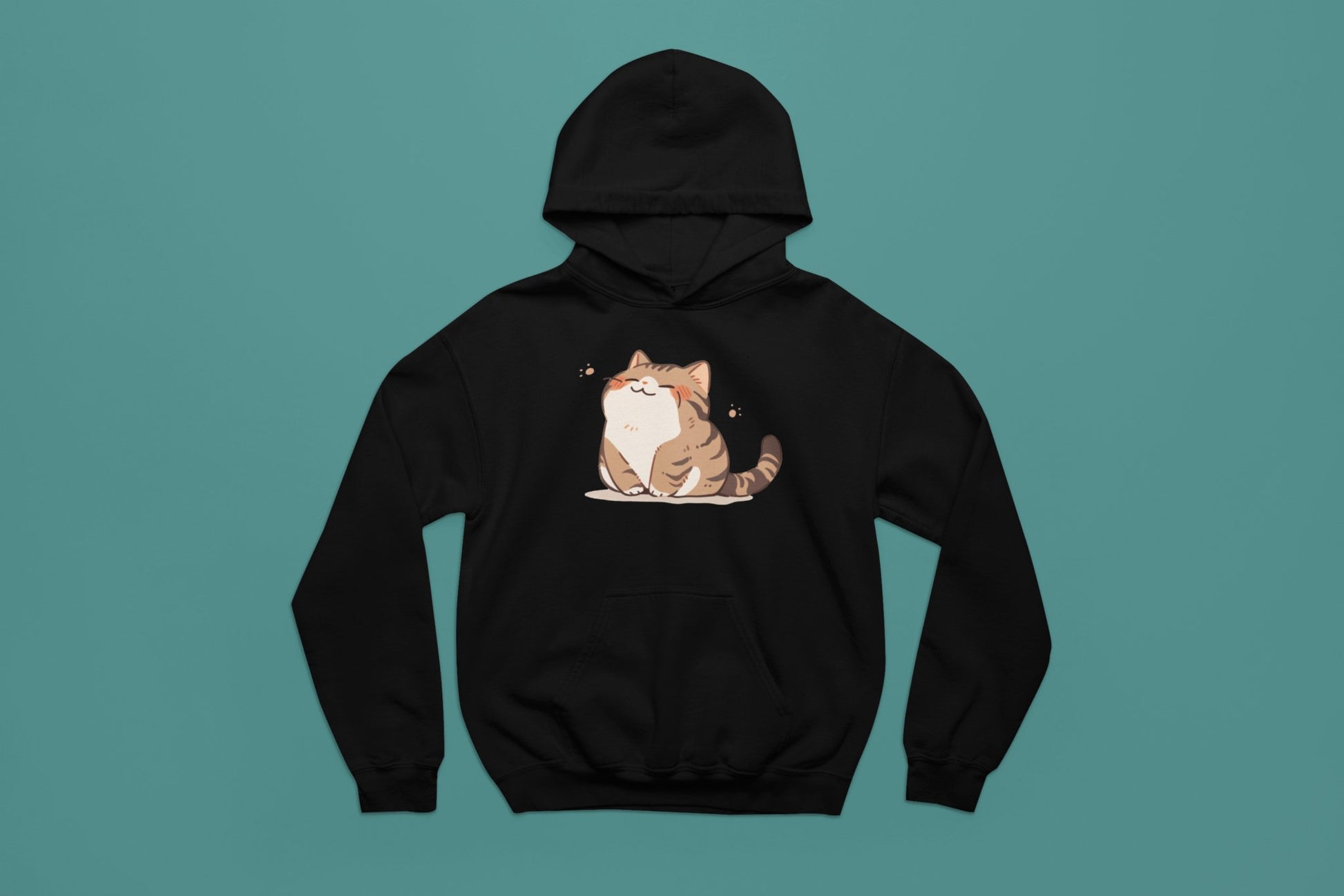 Feeling Good Cat Hoodie - NeoCity Creative - Hoodie
