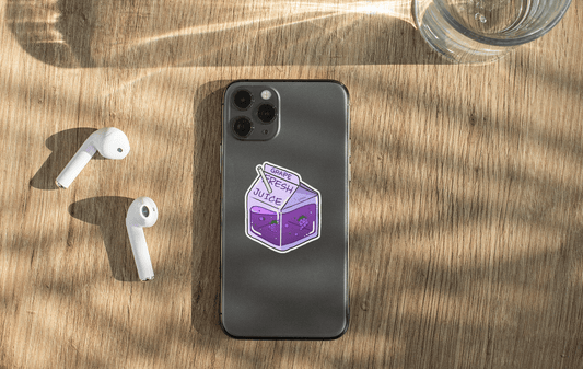 Grape Juice Box Sticker - NeoCity Creative - Stickers