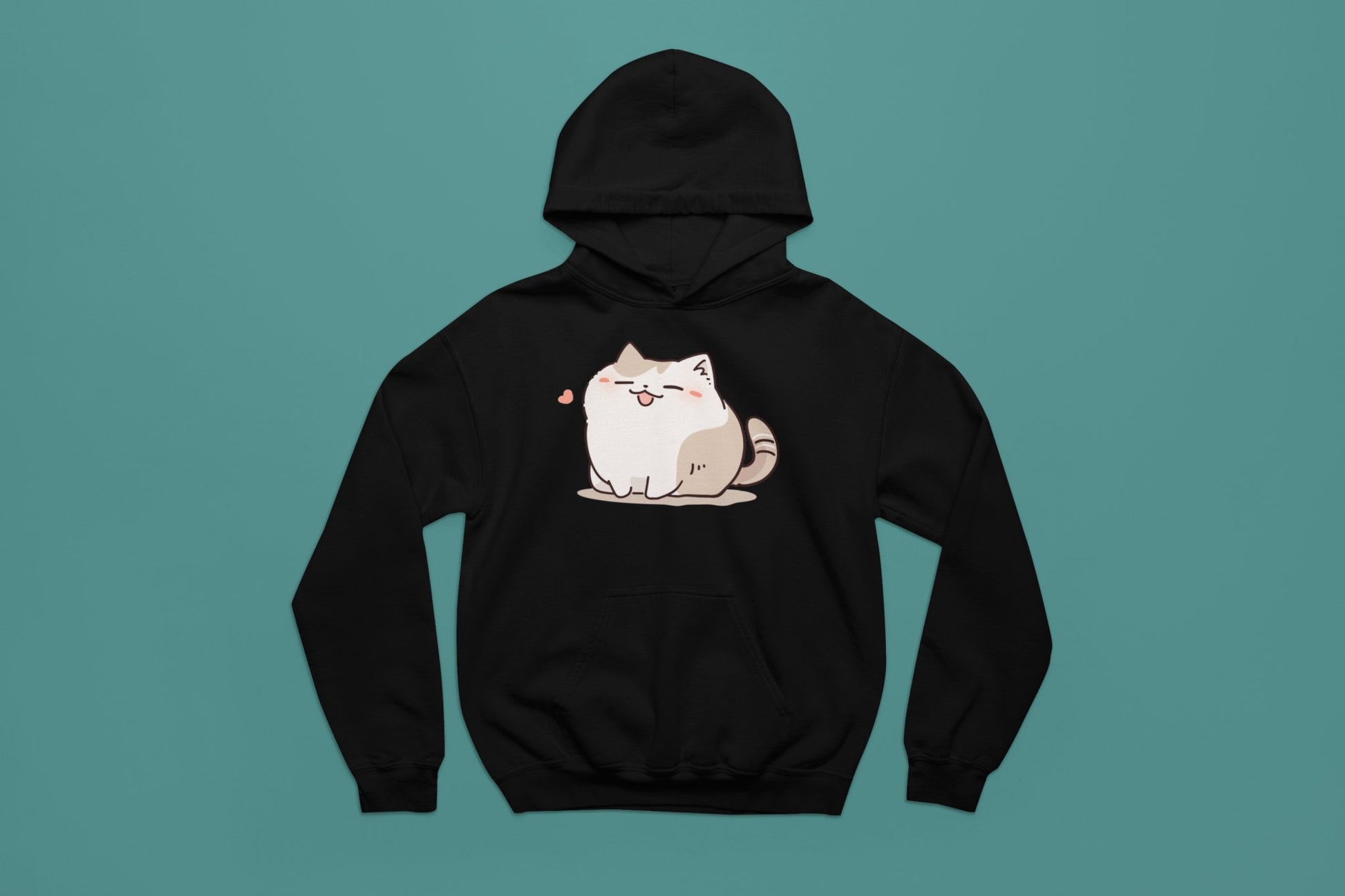 Happy Cat Hoodie - NeoCity Creative - Hoodie