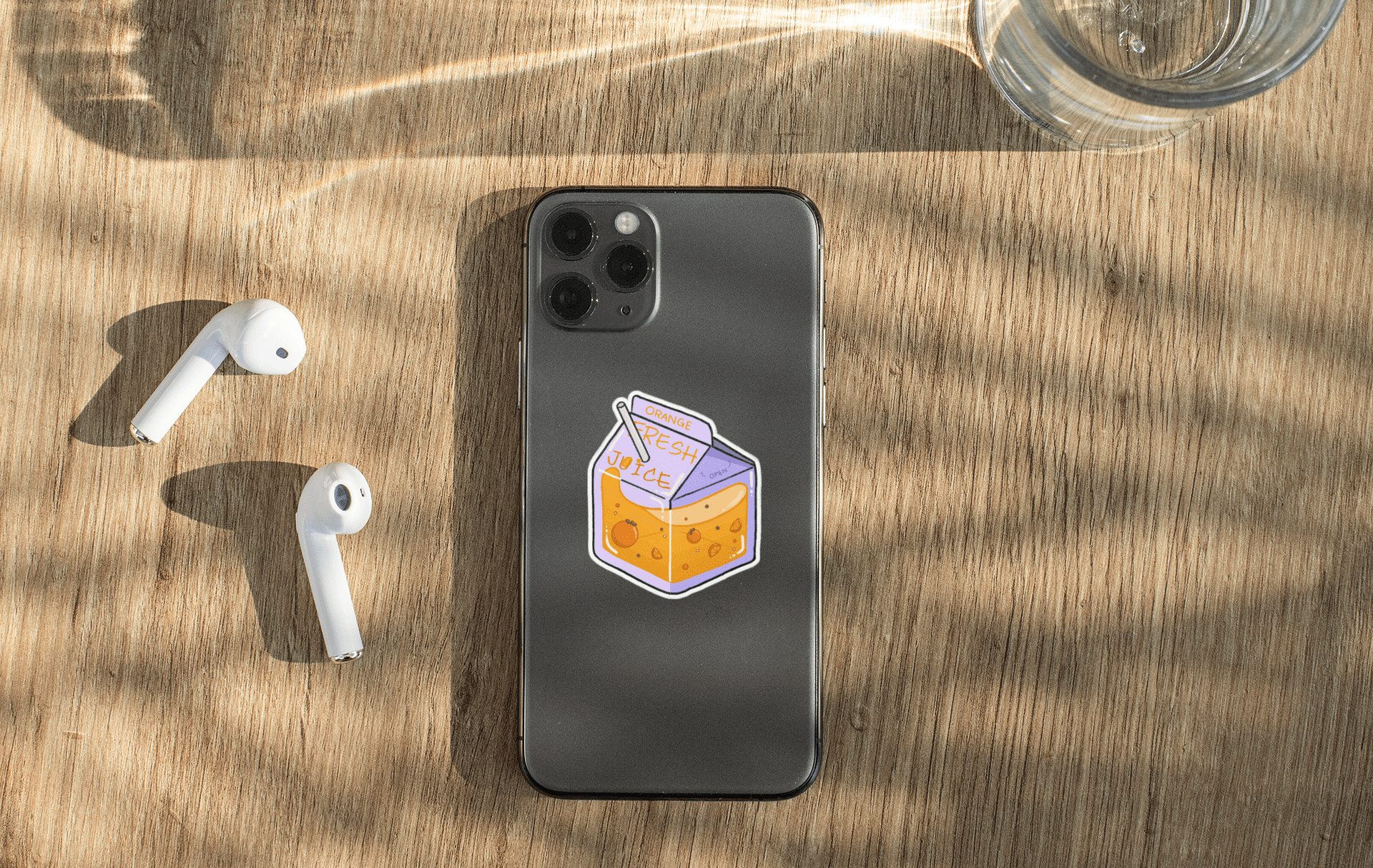 Orange Juice Box Sticker - NeoCity Creative - Stickers
