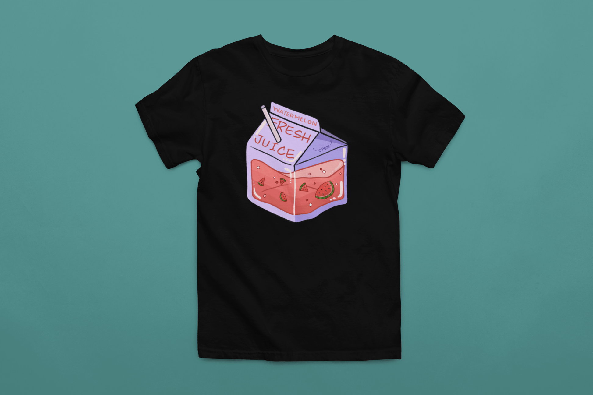 Watermelon Juice Box T-Shirt - NeoCity Creative - Shirt