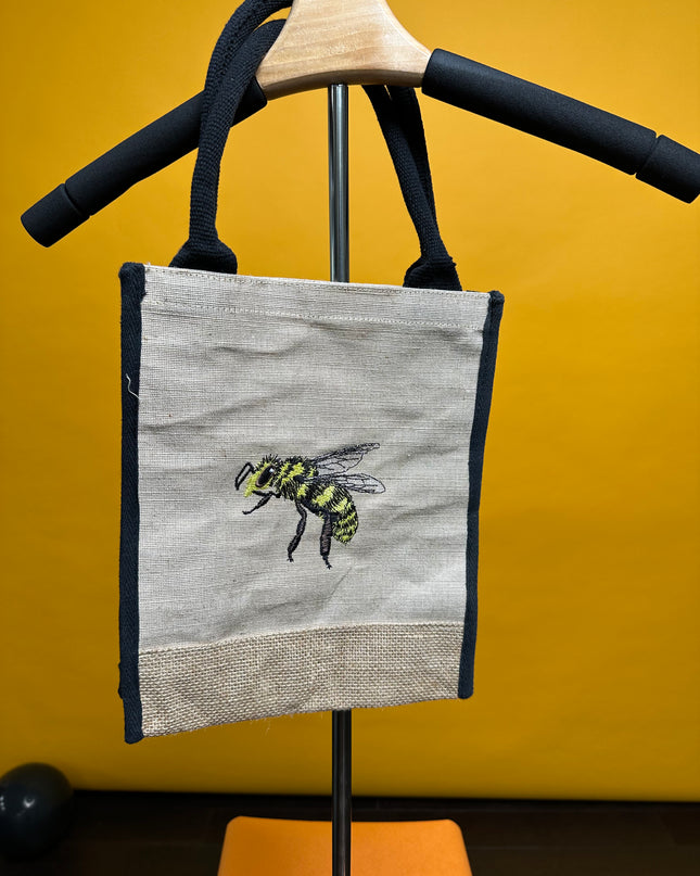 Burlap Bee Bag