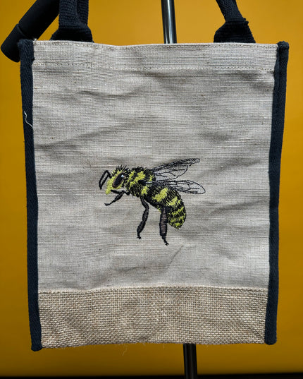 Burlap Bee Bag