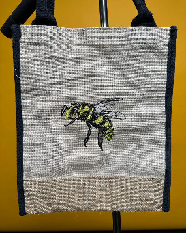 Burlap Bee Bag