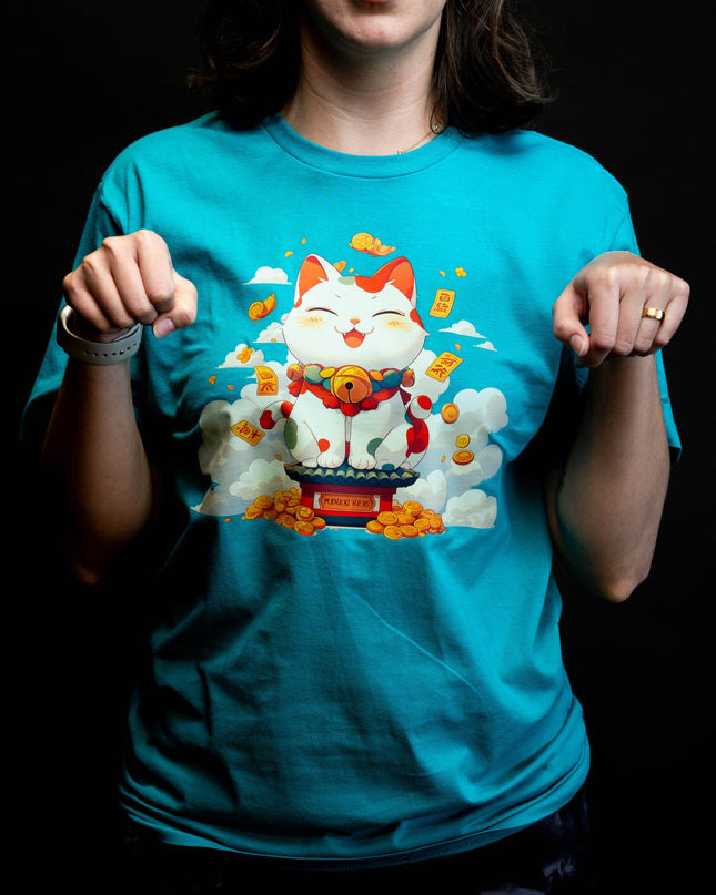 Good Luck Cat T-Shirt - NeoCity Creative - Shirt
