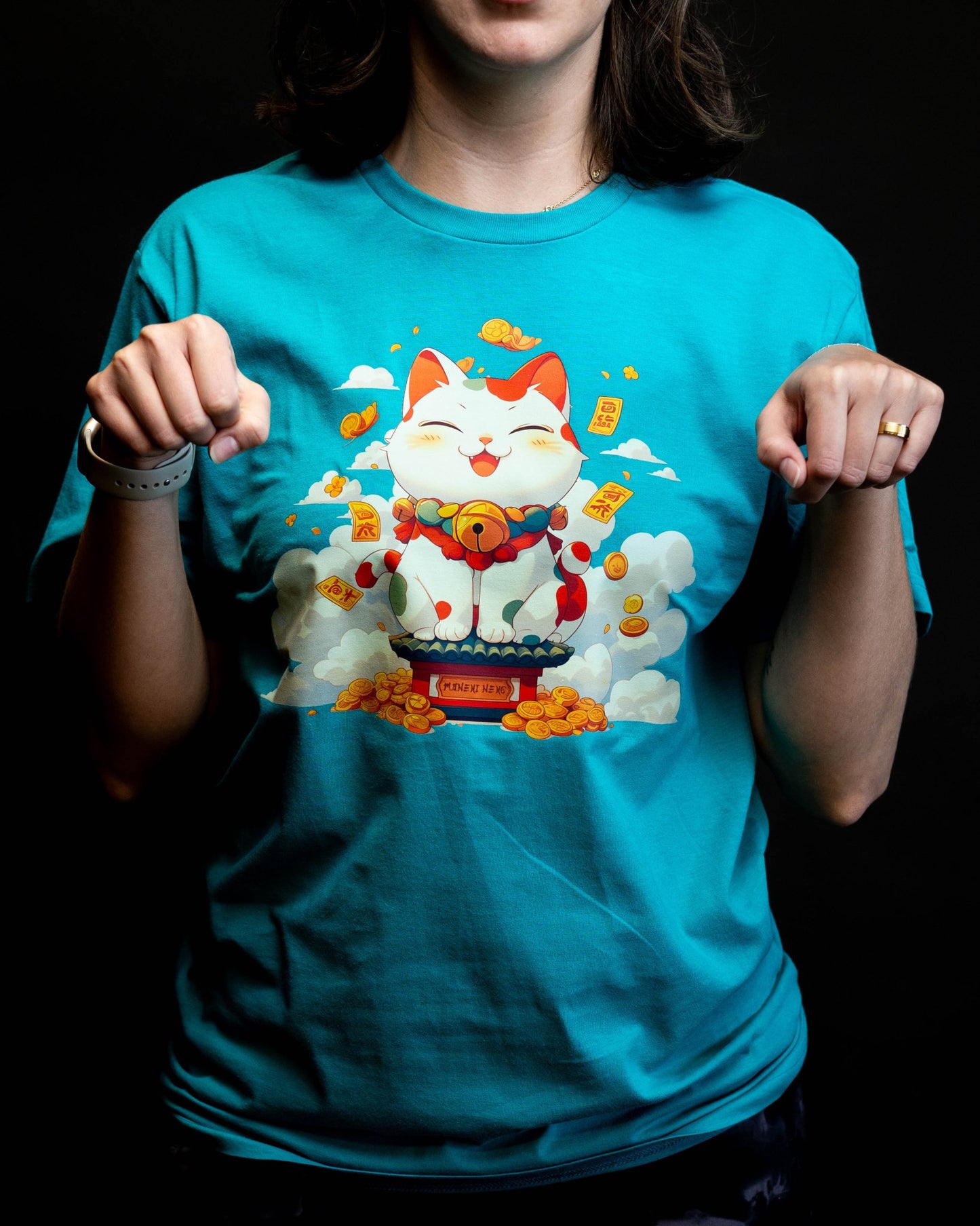 Good Luck Cat T-Shirt - NeoCity Creative - Shirt