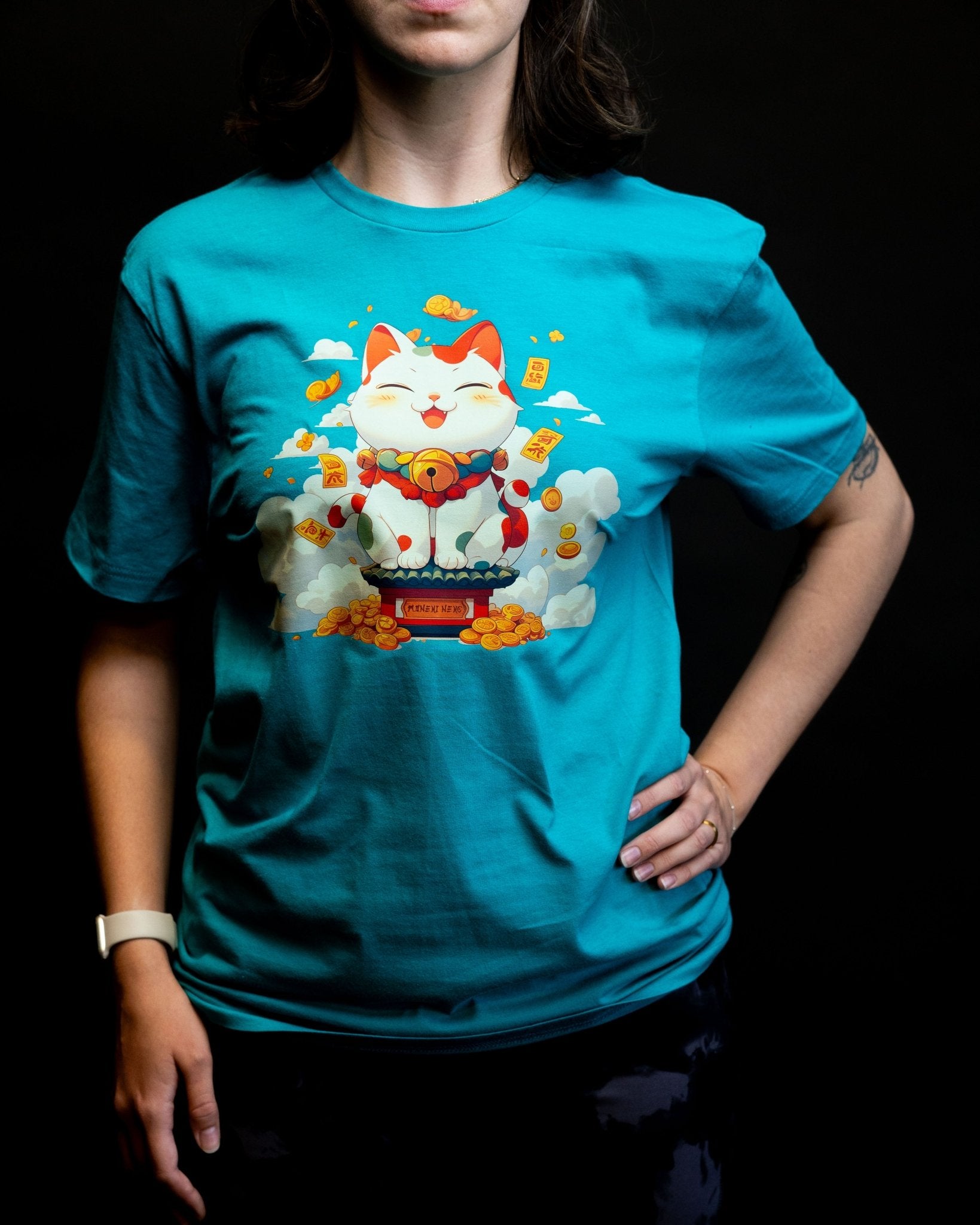 Good Luck Cat T-Shirt - NeoCity Creative - Shirt